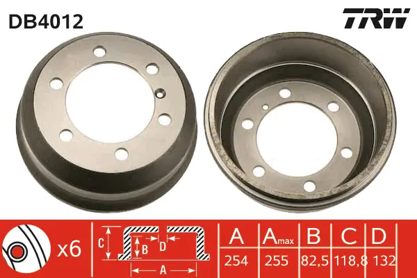 Brake Drum TRW Braking 
