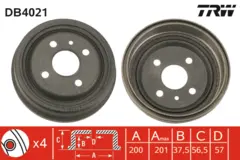 Brake Drum TRW Braking