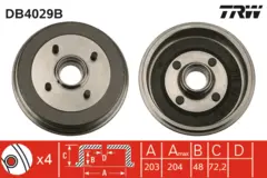 Brake Drum TRW Braking