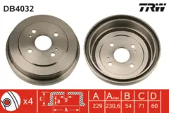 Brake Drum TRW Braking