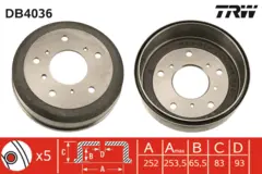 Brake Drum TRW Braking