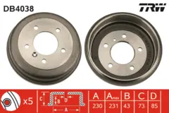 Brake Drum TRW Braking