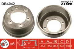 Brake Drum TRW Braking