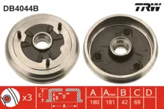 Brake Drum TRW Braking