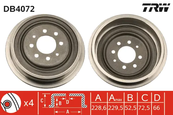 Brake Drum TRW Braking 