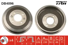 Brake Drum TRW Braking