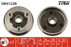 Brake Drum TRW Braking