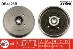 Brake Drum TRW Braking