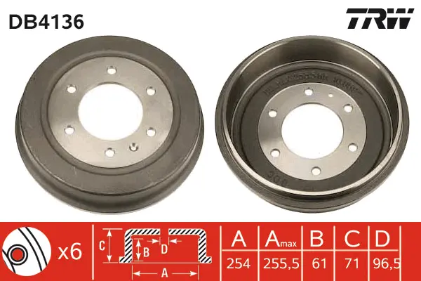 Brake Drum TRW Braking 