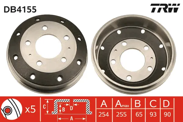 Brake Drum TRW Braking 