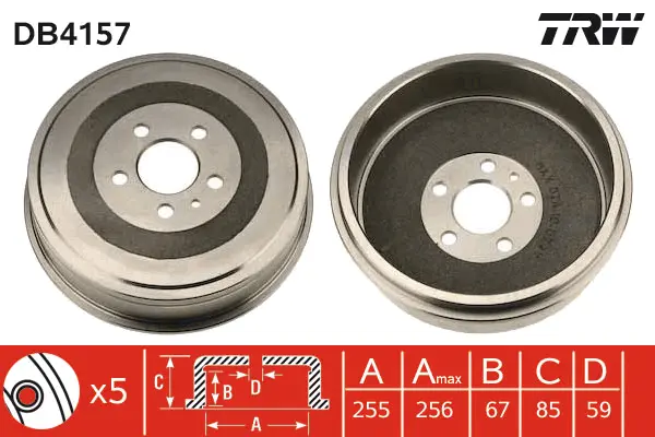 Brake Drum TRW Braking 
