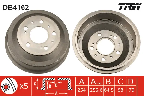 Brake Drum TRW Braking 