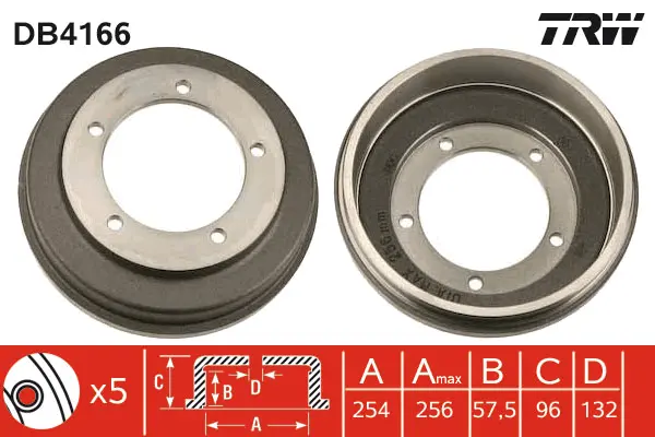 Brake Drum TRW Braking 