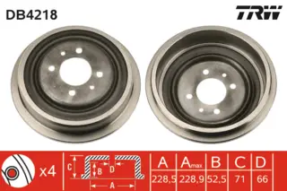 Brake Drum TRW Braking