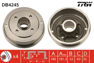Brake Drum TRW Braking