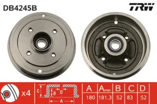 Brake Drum TRW Braking