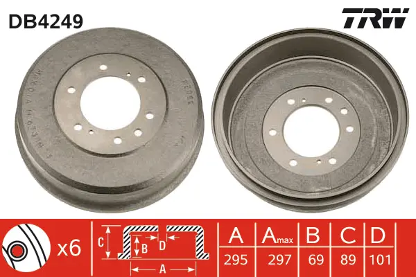 Brake Drum TRW Braking 