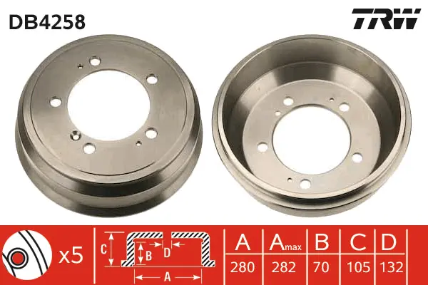 Brake Drum TRW Braking 