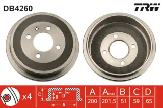 Brake Drum TRW Braking