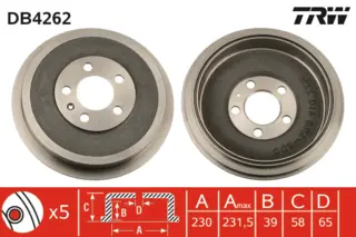Brake Drum TRW Braking