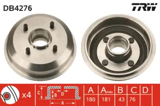 Brake Drum TRW Braking