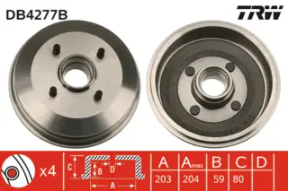 Brake Drum TRW Braking