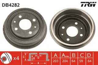 Brake Drum TRW Braking