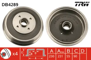 Brake Drum TRW Braking