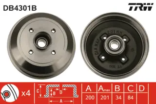 Brake Drum TRW Braking