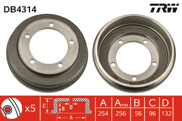 Brake Drum TRW Braking 