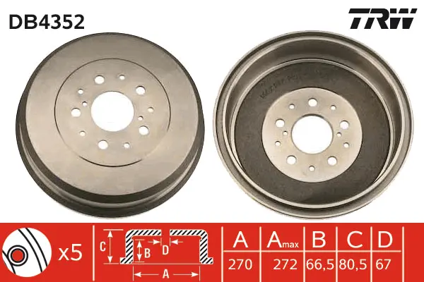 Brake Drum TRW Braking 