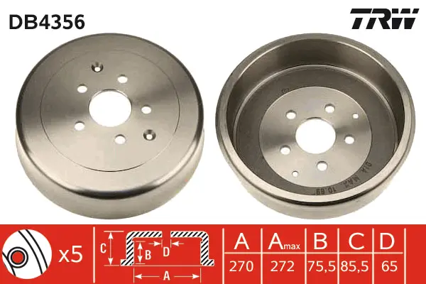 Brake Drum TRW Braking 