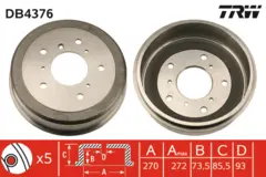 Brake Drum TRW Braking