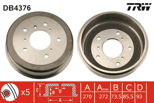 Brake Drum TRW Braking 