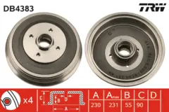 Brake Drum TRW Braking