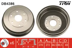 Brake Drum TRW Braking