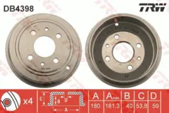 Brake Drum TRW Braking
