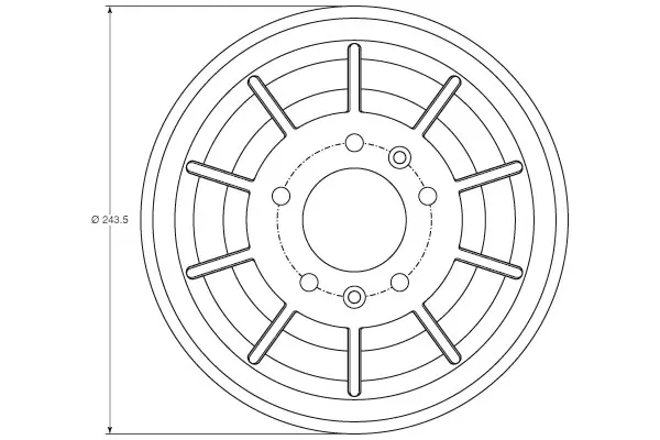 Brake Drum TRW Braking 