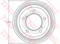 Brake Drum TRW Braking