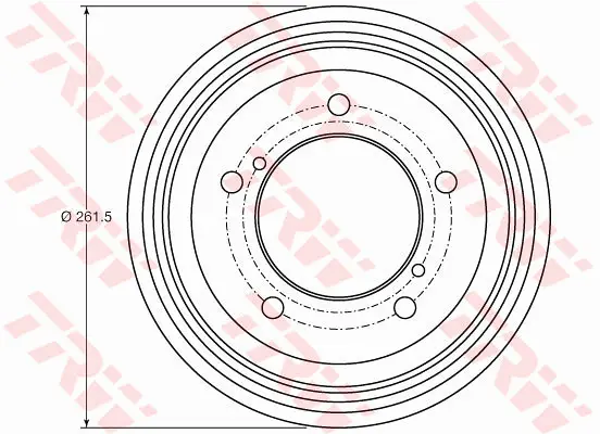 Brake Drum TRW Braking 