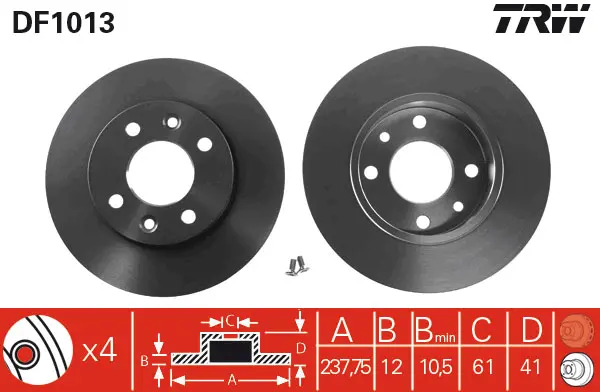 Brake Discs TRW Braking 