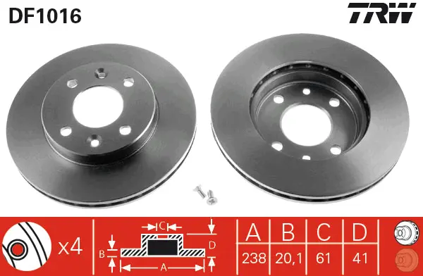 Brake Discs TRW Braking 