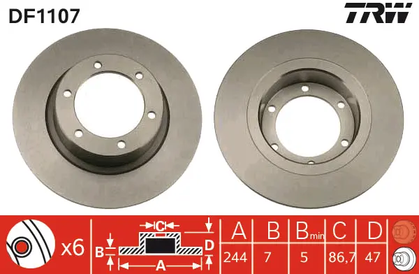 Brake Discs TRW Braking 