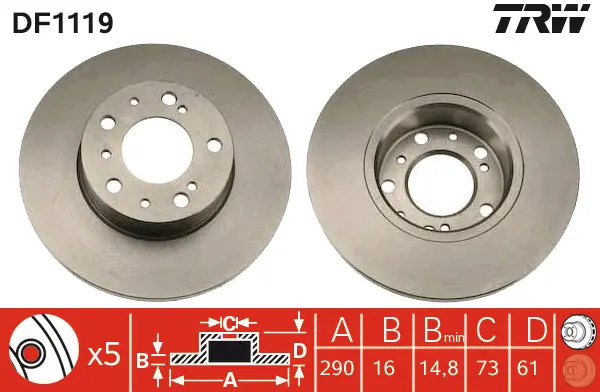 Brake Discs TRW Braking 