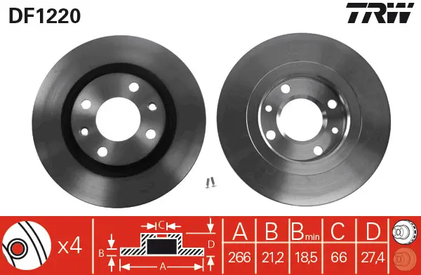 Brake Discs TRW Braking 