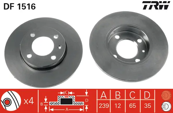 Brake Discs TRW Braking 
