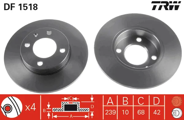 Brake Discs TRW Braking 