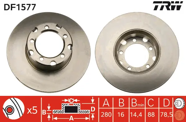 Brake Discs TRW Braking 
