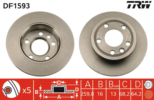 Brake Discs TRW Braking 
