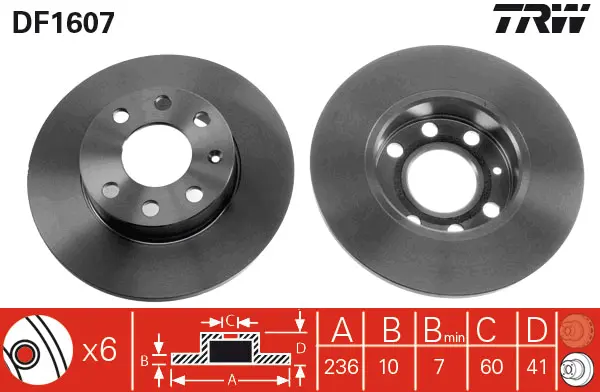 Brake Discs TRW Braking 